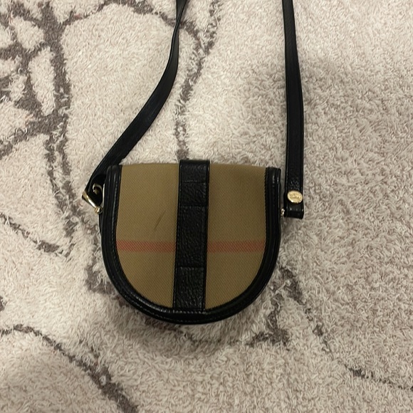BURBERRY BEIGE NOVA CHECK BUCKLE CROSSBODY MINI BAG - Picture 4 of 8